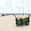 Fishing Trolley with Bag Black Steel