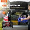 VEVOR 1000L/264 Gallon Water Storage Bladder, RV Water Tank, 1000D Blue PVC Collapsible Water Storage Containers, Large Capacity Soft Water Bag
