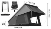 [LTL]Roof Top Tent Hardshell Rooftop Tent For Van Jeep SUV Truck Car Overland Tent Camping for 2-3 Person( With Ladder)