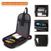 Sling Bag for MenBlack Crossbody Bag with USB Charging Port Fits 10.2 inch iPad Casual Daypack