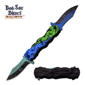 DARK SIDE BLADES - Double Bladed Knife 4.5" Closed