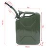 5 Gallon 20L Protable Green Jerry Can Oil Gasoline Gas Steel Tank w/ Spout Steel