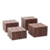 Plastic Interlocking Deck Tiles,36 Pack Patio Deck Tiles,12"x12" Square Waterproof Outdoor All Weather Use