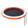 VEVOR Inflatable Floating Dock, ø8FT Inflatable Dock Platform with ø5FT Trampoline Mesh Pool