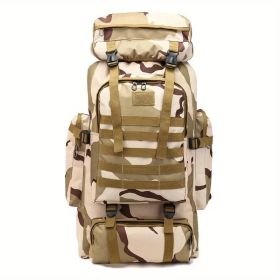 21.13 Gallon Tactical Camo Backpack - Water-resistant, lightweight, high-capacity outdoor travel and hiking gear with adjustable shoulder straps