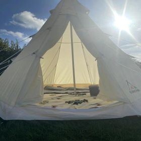 Bell Tent 4 Season 9.85ft Glamping Tent, Hot Tent,Ideal for Family Camping, Hiking