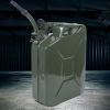 5 Gallon 20L Protable Green Jerry Can Oil Gasoline Gas Steel Tank w/ Spout Steel