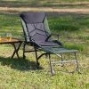 Camping Lounge Chair with Detachable Footrest