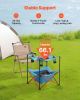 Folding Portable Camping Table Oxford Outdoor Picnic Square Table 4 Cup Holders