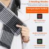Electric Heated Scarf USB Heating Neck Wrap Unisex Winter Heated Neck Shawl Soft Warm Scarves w/ 3 Heating Modes