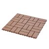 Plastic Interlocking Deck Tiles,36 Pack Patio Deck Tiles,12"x12" Square Waterproof Outdoor All Weather Use