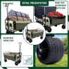 440lbs Collapsible Foldable Wagon Cart with strapping system