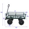 Wagon Garden Cart 660 Lbs 410 3.50 4 Air Tires Steel Garden Cart With Rotating Handle And Removable Sides