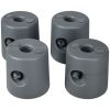 Outsunny Canopy Weights Set of 4, Tent Weights for Pop up Canopy, HDPE Water or Sand Filled, with Secure Screws, 104LBS