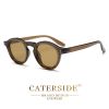 CATERSIDE Round Polarized Sunglasses Men Vintage TR90 Frame High-Quality Sun Glasses for Women Driving Fishing Eyewear UV400