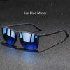 Fashion Colorful stripes Vintage Square Sunglasses For Men Women Driving Fishing Brand Designer Sun Glasses Man UV400 Eyewear