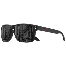 Men's Sunglasses Polarized Sunglasses for Men Women Sports Driving Fishing Glasses UV400 Protection (Lenses Color: 9102-Black-Black)