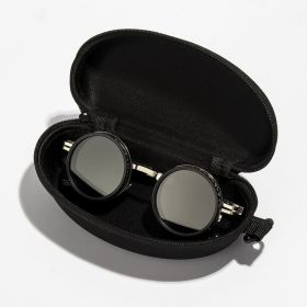 ND2-400 Adjustable Dimming Glasses ND Filter UV400 Polarized Sunglasses With Glasse Case 9 Level Fishing Sunglasses Outdoor (Lenses Color: Silver with Case)