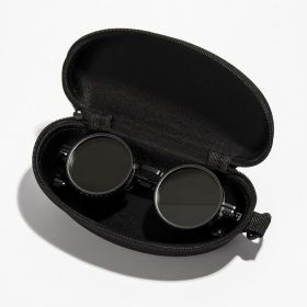 ND2-400 Adjustable Dimming Glasses ND Filter UV400 Polarized Sunglasses With Glasse Case 9 Level Fishing Sunglasses Outdoor (Lenses Color: Black with Case)