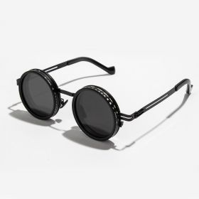 ND2-400 Adjustable Dimming Glasses ND Filter UV400 Polarized Sunglasses With Glasse Case 9 Level Fishing Sunglasses Outdoor (Lenses Color: black)