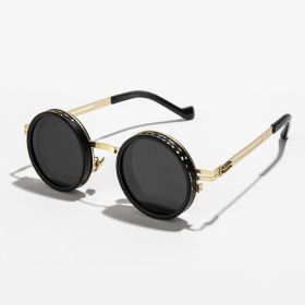 ND2-400 Adjustable Dimming Glasses ND Filter UV400 Polarized Sunglasses With Glasse Case 9 Level Fishing Sunglasses Outdoor (Lenses Color: Gold)