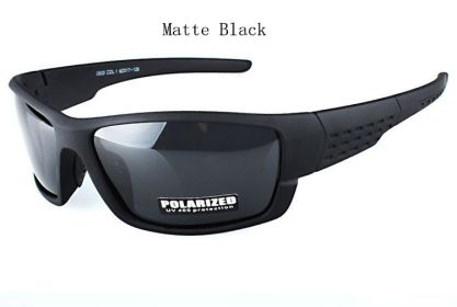 2023 New Black frame glasses Sports Sunglasses Polarized Men and Women brand designers driving Fishing Sun glasses UV400 (Lenses Color: Matte Black, Frame Color: MULTI)