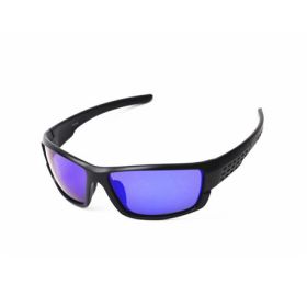 2023 New Black frame glasses Sports Sunglasses Polarized Men and Women brand designers driving Fishing Sun glasses UV400 (Lenses Color: Matte Black blue, Frame Color: MULTI)