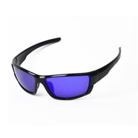 2023 New Black frame glasses Sports Sunglasses Polarized Men and Women brand designers driving Fishing Sun glasses UV400 (Lenses Color: Bright black blue, Frame Color: MULTI)