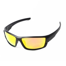 2023 New Black frame glasses Sports Sunglasses Polarized Men and Women brand designers driving Fishing Sun glasses UV400 (Lenses Color: Matte Black Gold, Frame Color: MULTI)
