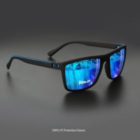 2025 New Square Frame Polarized Sunglasses High-Quality Spring Hinges Multicolor Coated Lenses for Vacation Driving Fishing UV P (Lenses Color: C4)