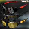 3PCS Fashion Sports Sunglasses Polarized UV Protection Glasses Men's and Women's Eyewear for Outdoor Fishing Cycling
