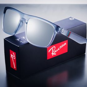 Fashion Square Vintage Polarized Sunglasses Men Women Retro Driving Fishing Sun Glasses UV400 Eyewear (Lenses Color: Silver, Frame Color: polarized)