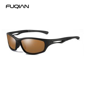 Brand Fashion Fishing Sunglasses Men Polarized TR90 Soft Material Male Sun Glasses Outdoor Goggle lunettes de soleil (Lenses Color: Black Tea, Frame Color: polarized)