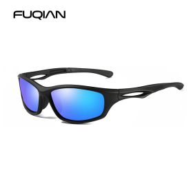 Brand Fashion Fishing Sunglasses Men Polarized TR90 Soft Material Male Sun Glasses Outdoor Goggle lunettes de soleil (Lenses Color: Black Blue, Frame Color: polarized)