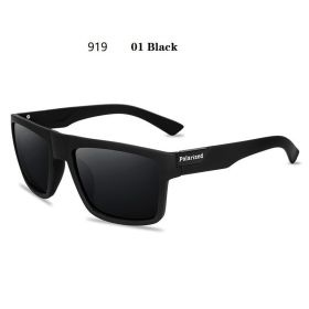 Fashion Square Vintage Polarized Sunglasses Men Women Retro Driving Fishing Luxury Brand Designer Sun Glasses UV400 Eyewear (Lenses Color: 01 Black, Frame Color: Polarized Sunglasses)