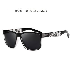 Fashion Square Vintage Polarized Sunglasses Men Women Retro Driving Fishing Luxury Brand Designer Sun Glasses UV400 Eyewear (Lenses Color: 02 Fashion black, Frame Color: Polarized Sunglasses)