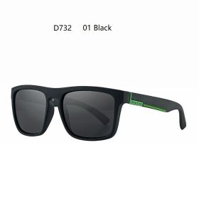 Fashion Square Vintage Polarized Sunglasses Men Women Retro Driving Fishing Luxury Brand Designer Sun Glasses UV400 Eyewear (Lenses Color: 01 Black Green, Frame Color: Polarized Sunglasses)