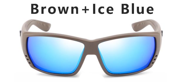 Brand Design Square Sun Glasses for Men Classic Mirror Driver Polarized Sunglasses Travel Male Shades Tuna Alley Sunglasses Men (Lenses Color: C6, Frame Color: Without Packing)