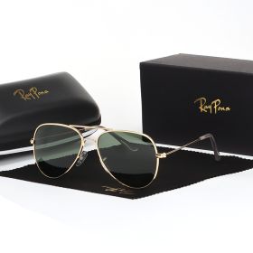 High Quality Women Men Polarized Sunglasses UV400 Aviation Brand Classic Mirror Male Oculos Vintage Banned Man Sun Glasses (Lenses Color: 1, Frame Color: Original)