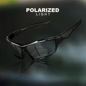 2025 High Definition Polarized Sunglasses for Men Women Outdoor Sport Fishing Sun Glasses UV400 Protection Driving Eyeglasses (Lenses Color: Black Gray)