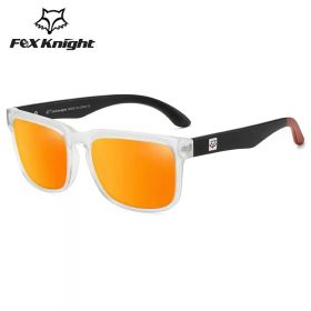 New Fox Knight Brand Square Sunglasses Women Men High Quality Glasses Outdoor Riding Fishing Sun Glasses Retro Shades Uv400 (Lenses Color: TYJ51-7)