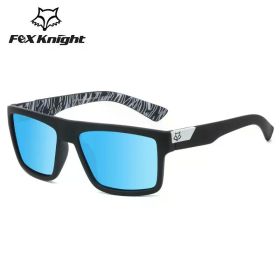 New Fox Knight Brand Square Sunglasses Women Men High Quality Glasses Outdoor Riding Fishing Sun Glasses Retro Shades Uv400 (Lenses Color: TYJ51-5)