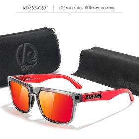 Fabulous Look KDEAM Sunglasses Men UV Blocked And Polarized Sunglasses Women For Fishing Driving Hiking With Zipper Case (Lenses Color: C53)