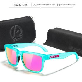 Fabulous Look KDEAM Sunglasses Men UV Blocked And Polarized Sunglasses Women For Fishing Driving Hiking With Zipper Case (Lenses Color: C26)