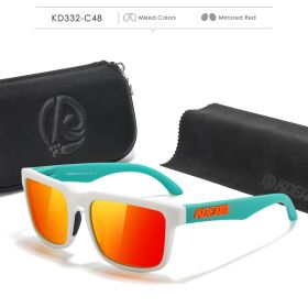 Fabulous Look KDEAM Sunglasses Men UV Blocked And Polarized Sunglasses Women For Fishing Driving Hiking With Zipper Case (Lenses Color: C48)