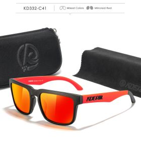 Fabulous Look KDEAM Sunglasses Men UV Blocked And Polarized Sunglasses Women For Fishing Driving Hiking With Zipper Case (Lenses Color: C41)