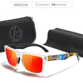Fabulous Look KDEAM Sunglasses Men UV Blocked And Polarized Sunglasses Women For Fishing Driving Hiking With Zipper Case (Lenses Color: C60)