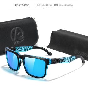 Fabulous Look KDEAM Sunglasses Men UV Blocked And Polarized Sunglasses Women For Fishing Driving Hiking With Zipper Case (Lenses Color: C55)