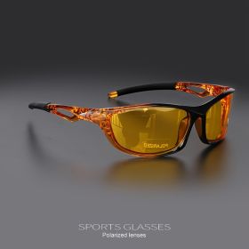 1/3PCS Vintage Sports Sunglasses Men Women Fishing Running Cycling Mountaineering Sport Man Sun Glasses Anti-Glare UV400 (Lenses Color: C3)