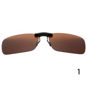 Sunglasses Polarized Clip On Driving Glasses Sunglasses Day Vision UV400 Lens Night Vision Fishing Night Vision Glasses Clip (Lenses Color: P1)
